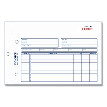 Rediform Invoice Book, 5.5X7-7/8", 50 Sets 7L721
